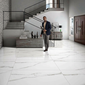 Azulejos de pared de porcelana Premium Staturio brillante efecto de mármol blanco moderno para pasillo al aire libre mejor calidad ladrillo refractario - Product Image 1