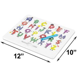 Cartone animato creativo A-Z alfabeto maiuscola magnetica tavolo da disegno bambini prescolare Magpad educativo - Product Image 5