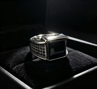 Cincin BMZ Stock sekarang 2026 Eternity New Stainless Vintage Unisex Cz Oil Plating dengan Ukuran 8/9/10/11/12