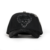 Gorra de Béisbol de Alta Calidad de 5 Paneles, Marca Barbas Hats Natanael Cano, Lujosa, Unisex, Bordada, de Ala Ancha, de Gamuza, Deportiva, Modelo G5
