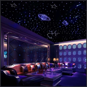 吸声吊顶星形数码印花聚酯天花板聚酯纤维吸音板吸音墙和天花板 - Product Image 3