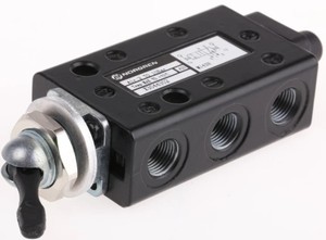 Válvula de Palanca Manual Serie X3044302 X30 5/2, Puerto G1/8, Caudal de 335 L/min, -0.9-10 Bar, Cuerpo de Zinc - Product Image 4