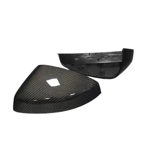 carbon fiber wing replacement mirror cover for audi A3 S3 RS3 with side assit light 2014 - 2020