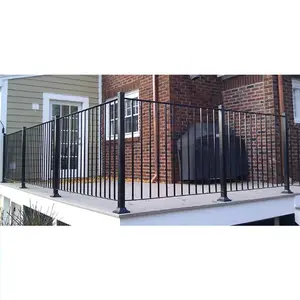 second hand wrought iron railing outside balustrade