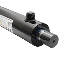 Cylindre hydraulique télescopique en acier à double action pour remorque à benne basculante, traitement de surface au chrome dur
