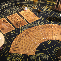 Nouvelle arrivée : Jeu de cartes de tarot Rose Pink Mystery en PVC imperméable pour débutants, Smith Deck Tarot avec guide et coffret cadeau
