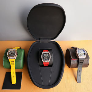 Montre de luxe pour homme, mécanique squelette, plaquée or rose, avec tourbillon et diamants de qualité supérieure en forme de barillet, durable - Product Image 6