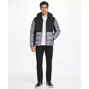 Chaqueta Acolchada para Hombre, Diseño Personalizado al por Mayor, Cuello Alto, Material de Algodón Original, Tela de Lona, Diseño Moderno de Invierno, OEM - Product Image 1