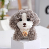 Porte-clés en peluche chien Cockapoo Kawaii, mignon, 3D, dessin animé, jouet animal en peluche, breloque de sac, pendentif, vente en gros