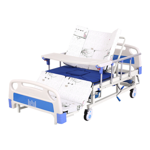Cama de Hospital Multifuncional con Manivela Lateral para Enfermería, Cama Curva Completa para Pacientes de UCI, con Orificio para Inodoro, para Cuidado <span class=keywords><strong>en</strong></span> el Hogar - Product Image 5
