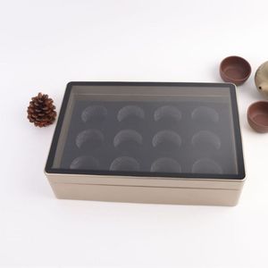 Custom Made Wooden Jewelry Storage Box With Glass Lid For Commemorative Coins And Medals <b>1</b>-3L Capacity - Product Image 1