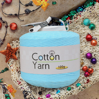 100% Combed Cotton 16 Ply Baby Yarn Full Cotton Yarn for Hand Woven Round Strand Scarf
