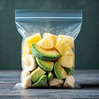 Sac en plastique robuste pour emballage de viande, de volaille et de poisson congelés