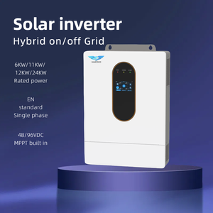 Onduleur solaire monophasé 230VAC + batterie au lithium murale 25.6V 51.2V + panneau solaire complet 6KW 11KW 12KW maison MPPT - Product Image 2