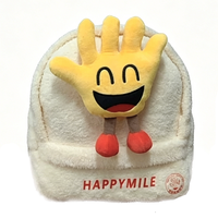 Sac à dos en peluche mignon en forme de poupée pour enfants, sac de voyage pour bébé, sac à dos en tissu peluche sûr pour les sorties