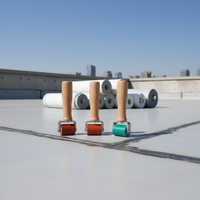 Rouleau de soudure en silicone de qualité industrielle DIY 80 mm pour PVC, TPO, EPDM, toiture, bâche vinyle, soudage OEM ODM