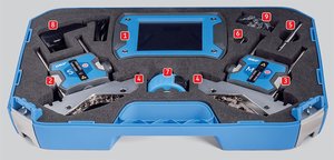 Sistema de Alineación de Ejes Láser Inalámbrico TKSA 41 Personalizado con Soporte OEM, Pantalla LCD Táctil de 5.6 Pulgadas, Rango de Medición de 0.07-4m - Product Image 3