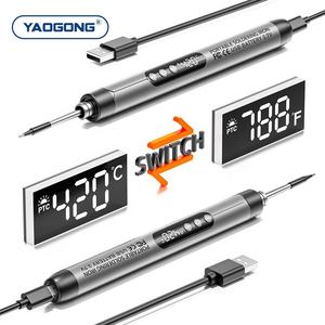 YAOGONG Baterí<span class=keywords><strong>a</strong></span> USB 3,7 V 8W Pantalla digital Mini Alambre de soldadura de <span class=keywords><strong>estaño</strong></span> Recargable Kit de <span class=keywords><strong>soldador</strong></span> eléctrico portátil inalámbrico - Product Image 5