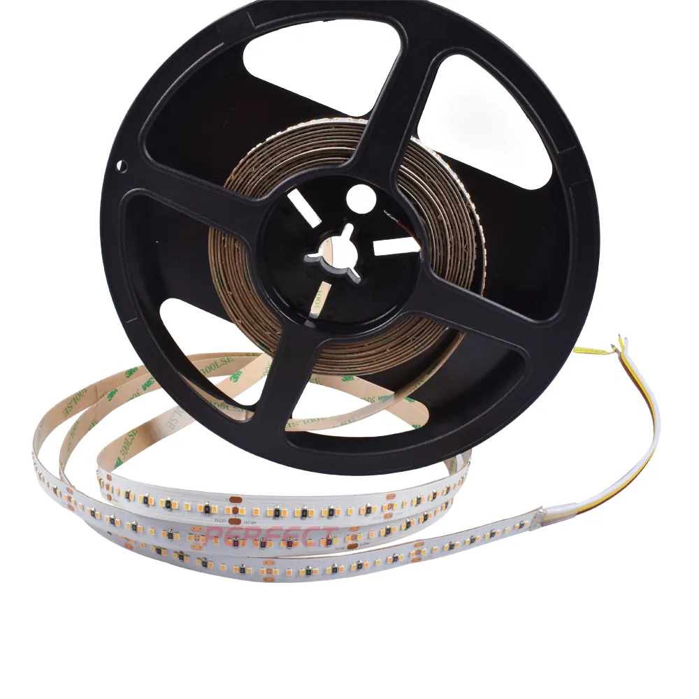 แถบไฟ Led สีขาวปรับได้2216 K ถึง1800K CCT ไฟ LED Strip Light CRI 97 SMD 6500