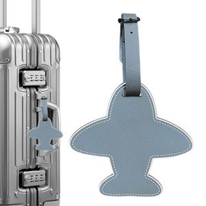 Aircraft Shaped Leather Luggage <b>Tags</b> Travel Suitcase <b>Name</b> <b>Tag</b> Portable Baggage Identifier Bag <b>Tag</b> Travel Accessories - Product Image 1