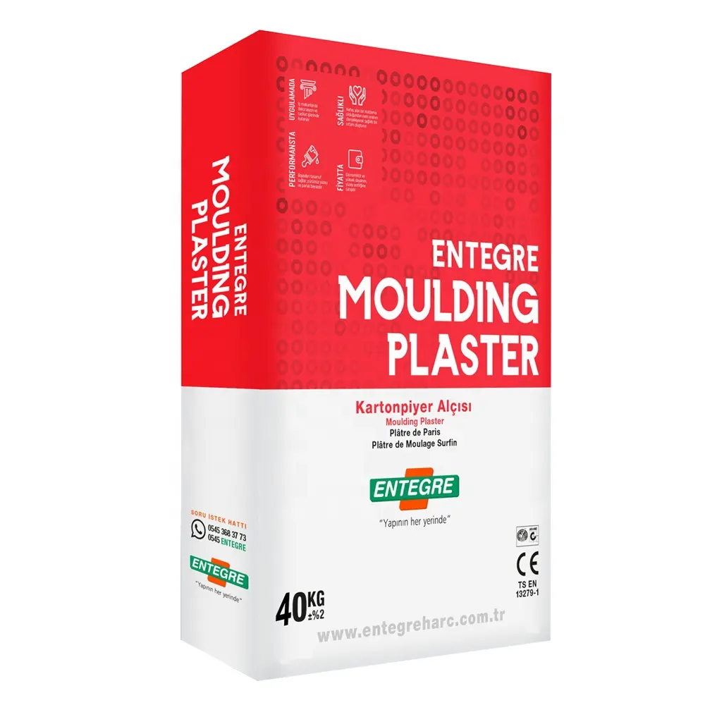 Alpha gesso intonaco per stampaggio ceramico molto fine ad alta purezza intonaco dentale massetto legante intonaco ortodontico e ortopedico