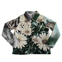 Blouson matelassé unisexe personnalisé en laine style hip-hop avec col montant brodé et doublure 220g, faible MOQ pour le printemps