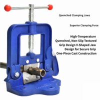 Étau de serrage robuste pour tuyaux, support de banc, pince de portique, outil de pression pour tuyaux de plomberie, OEM