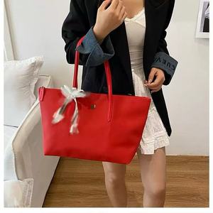 Sac fourre-tout horizontal grande capacité pour femme, taille L, en cuir PU effet <span class=keywords><strong>crocodile</strong></span> français, sac à bandoulière pour le shopping été-automne, sac boulette - Product Image 5