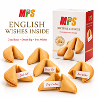 Biscuits de fortune croustillants avec messages de bénédiction emballés individuellement nouveau produit en gros
