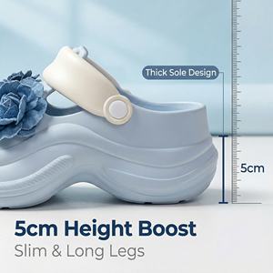 Chaussures à talons hauts pour femmes Yearning, design 3D bleu Enchantress, respirantes, perforées, imperméables, pour intérieur et extérieur - Product Image 4