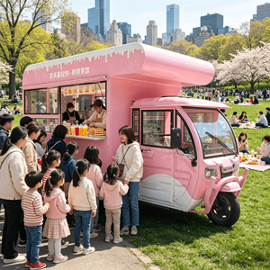 Carritos de Comida Únicos y Encantadores con Estación de Hot Dogs y Helados para <span class=keywords><strong>el</strong></span> Lanzamiento de un <span class=keywords><strong>Imperio</strong></span> Móvil de Comida Rápida - Product Image 3