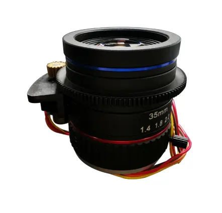 C-Mount Cctv Lens Voor Verkeersbewakingscamera Met 1.1Inch F1.4 12mp 35Mm Gemotoriseerde F0cuslens