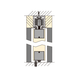 Juego completo de <span class=keywords><strong>herrajes</strong></span> <span class=keywords><strong>para</strong></span> <span class=keywords><strong>puertas</strong></span> <span class=keywords><strong>correderas</strong></span> invisibles, riel guía con amortiguación y rodillos <span class=keywords><strong>para</strong></span> <span class=keywords><strong>puertas</strong></span> de hotel y apartamentos - Product Image 4