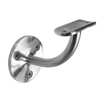 Meilleur choix moderne 304 316 accessoires en acier inoxydable réglables support de main courante à rayon pour système de garde-corps
