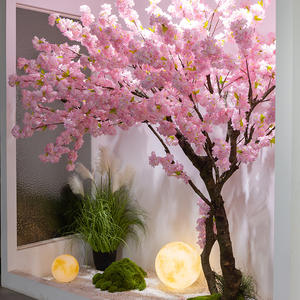 Árbol de flores de melocotón de cerezo artificial grande para interiores y exteriores, Árbol de los deseos japonés denso para ventana, decoración de paisaje - Product Image 3