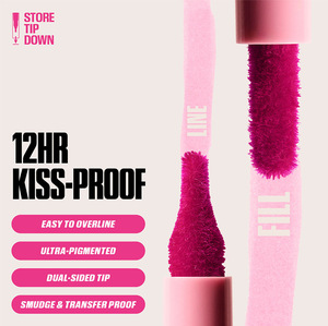 Crayon à <span class=keywords><strong>lèvres</strong></span> vegan pigmenté velours brun OEM, étiquette privée, luxe personnalisé, fini mat rose, anti-transfert, crémeux - Product Image 3