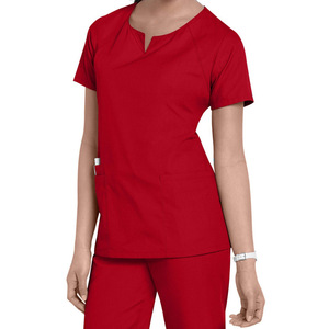 Femminile RTS tessuto tessuto Spa personale di bellezza e infermiera ospedaliera uniforme Scrub Top - Product Image 5