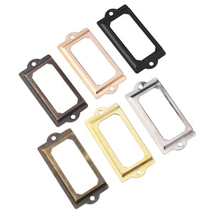 Metal <b>Frame</b> Rectangle 70x33mm Antique Bronze Red Bronze Yellow Bronze Silver <b>Black</b> Rose Gold Drawer Decoration Durable Plated - Product Image 5