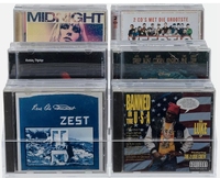 Support de rangement et de présentation de CD en acrylique transparent laminé moderne à 3 couches, respectueux de l'environnement