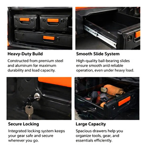 OEM Universelles Schubladensystem 4x4 Aluminiumlegierung Technischer Kunststoff Pickup-Truck Schublade - Product Image 4