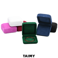 Boîte à bijoux portable de luxe avec dessus arqué, personnalisable avec logo, pour bracelets, présentoir de bijoux, boîte cadeau de haute qualité, vente en gros