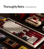 Clavier de jeu mécanique 8BitDo Retro 108 avec interrupteurs Kailh, rétroéclairage RVB sans fil pour PC - Neuf