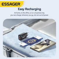 ESSAGER ES-CD60 US EU UK Supervooc 45W Mur Usb un Téléphone Mobile Chargeur Rapide Adaptateurs Tête De Charge Rapide pour Apple Samsung