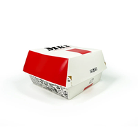 Récipients recyclés imprimés personnalisés emballage de boîte de hamburger à emporter sushi gâteau cookie cheesecake boîtes en papier