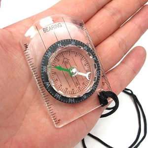 <span class=keywords><strong>Boussole</strong></span> portable <span class=keywords><strong>en</strong></span> plastique pour camping et randonnée <span class=keywords><strong>en</strong></span> extérieur, kit d'outils de voyage avec échelle proportionnelle - Product Image 3