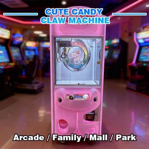 Cute Candy Claw Machine <b>Mini</b> Pink Toy Crane Machine for Kids <b>Arcade</b> Mall Family Entertainment Claw Machine Prices - Product Image 1
