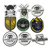 Patch PVC 2D 3D pour clubs de paintball, ski, moto, airsoft, logos, équipement tactique, services et services des pompiers