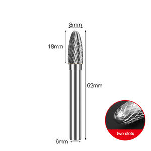 Bộ 10 mũi khoan cacbua vonfram bán buôn, mũi khoan xoay cacbua, mũi khoan cacbua vonfram hai cạnh, 6mm - Product Image 4