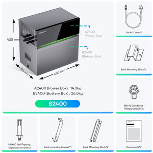 Alman Malı Sunpura S2400 Tak Çalıştır Balkon Enerji Santrali Depolama ile, 2000W+2400W, 2400Wh, Akıllı Hepsi Bir Arada Çözüm - Product Image 3