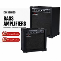 Amplificateur de basse électrique EARTHGRACE DB-30 30W, haut-parleur 8 pouces, amplificateur combo pour la pratique de la basse, les répétitions et les petites scènes